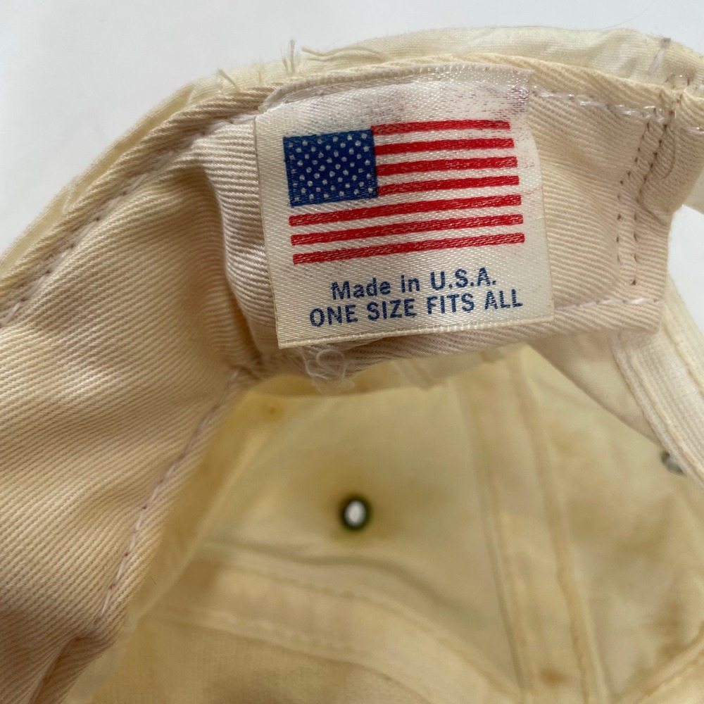 Vintage Kodiak Racing Snapback Hat Made in USA Off White Embroidered Bear Cap - Picture 7 of 7